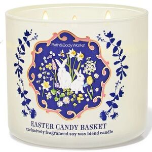 Bath & Body Works Easter Candy Basket 3 Wick Candle With Decorative Lid